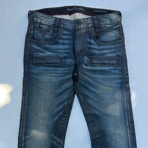 Guess Slim Tapered Jeans with Vintage Fading SZ 32